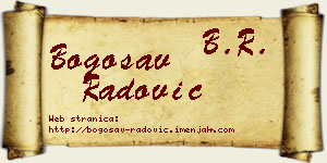 Bogosav Radović vizit kartica